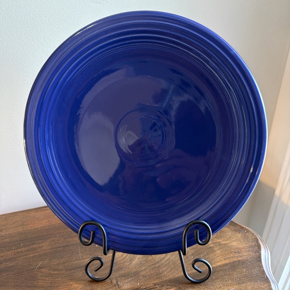Vintage Fiestaware Original Cobalt 12" Chop Plate Fiesta HLC Homer Laughlin
